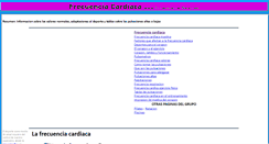 Desktop Screenshot of frecuencia-cardiaca.com
